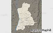 Shaded Relief Map of Anambra, darken