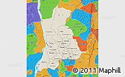 Shaded Relief Map of Anambra, political outside