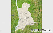Shaded Relief Map of Anambra, satellite outside