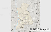 Shaded Relief Map of Anambra, semi-desaturated