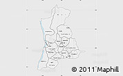 Silver Style Map of Anambra, single color outside