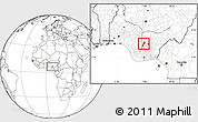 Blank Location Map of Oyi