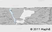 Gray Panoramic Map of Oyi