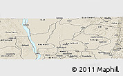 Shaded Relief Panoramic Map of Oyi