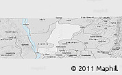 Silver Style Panoramic Map of Oyi