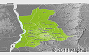 Physical Panoramic Map of Anambra, desaturated