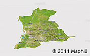 Satellite Panoramic Map of Anambra, cropped outside