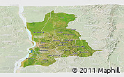Satellite Panoramic Map of Anambra, lighten