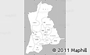 Gray Simple Map of Anambra, single color outside