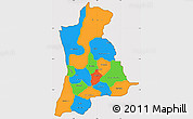 Political Simple Map of Anambra, cropped outside