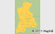 Savanna Style Simple Map of Anambra, single color outside