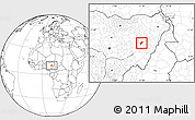 Blank Location Map of Billiri