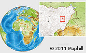 Physical Location Map of Billiri, highlighted country