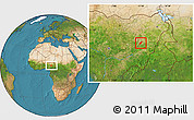 Satellite Location Map of Billiri