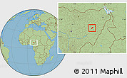 Savanna Style Location Map of Billiri