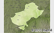 Physical 3D Map of Darazo, darken