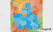 Political Shades Map of Bauchi