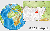 Physical Location Map of Shira, highlighted country
