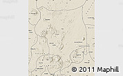 Shaded Relief Map of Toro