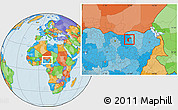 Political Location Map of Zaki