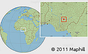 Savanna Style Location Map of Apa