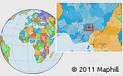 Political Location Map of Gboko