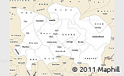 Classic Style Simple Map of Benue