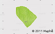 Physical Map of Ukum, cropped outside