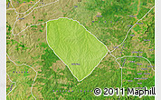 Physical Map of Ukum, satellite outside