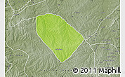 Physical Map of Ukum, semi-desaturated