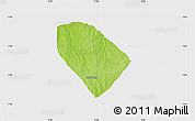 Physical Map of Ukum, single color outside