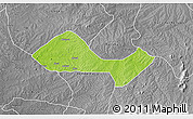 Physical 3D Map of Ushongo, desaturated