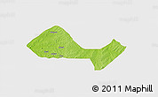 Physical 3D Map of Ushongo, single color outside