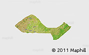 Satellite 3D Map of Ushongo, single color outside