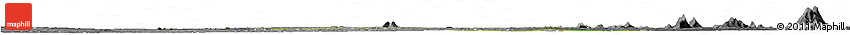 Satellite Horizon Map of Ushongo, desaturated