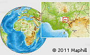 Physical Location Map of Ushongo, highlighted parent region