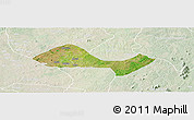Satellite Panoramic Map of Ushongo, lighten