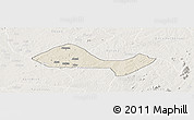 Shaded Relief Panoramic Map of Ushongo, lighten