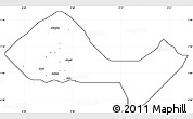 Blank Simple Map of Ushongo, cropped outside