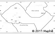 Blank Simple Map of Ushongo