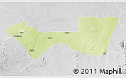 Physical 3D Map of Askira/U, lighten, desaturated