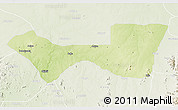 Physical 3D Map of Askira/U, lighten
