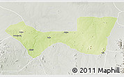 Physical 3D Map of Askira/U, lighten, semi-desaturated