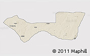 Shaded Relief 3D Map of Askira/U, single color outside
