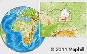 Physical Location Map of Askira/U, highlighted parent region