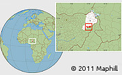 Savanna Style Location Map of Askira/U, highlighted parent region