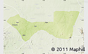 Physical Map of Askira/U, lighten