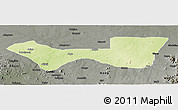 Physical Panoramic Map of Askira/U, darken, semi-desaturated