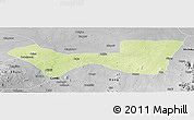 Physical Panoramic Map of Askira/U, desaturated