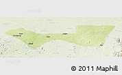 Physical Panoramic Map of Askira/U, lighten